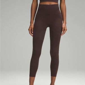 Lululemon Wunder Train High-Rise Tight with Pockets 25" in Espresso